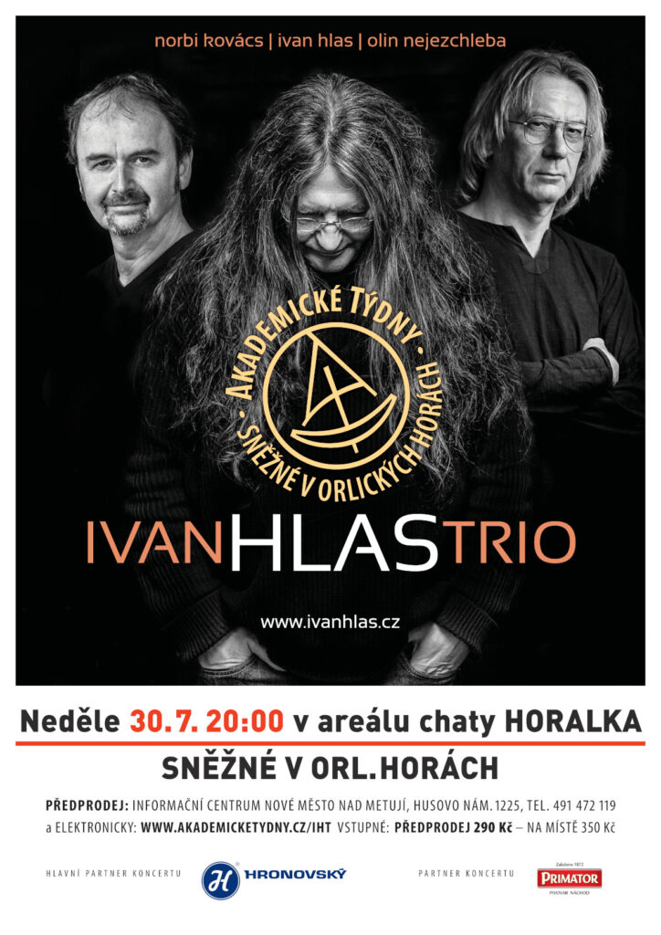 Plakát koncertu Ivan Hlas Trio