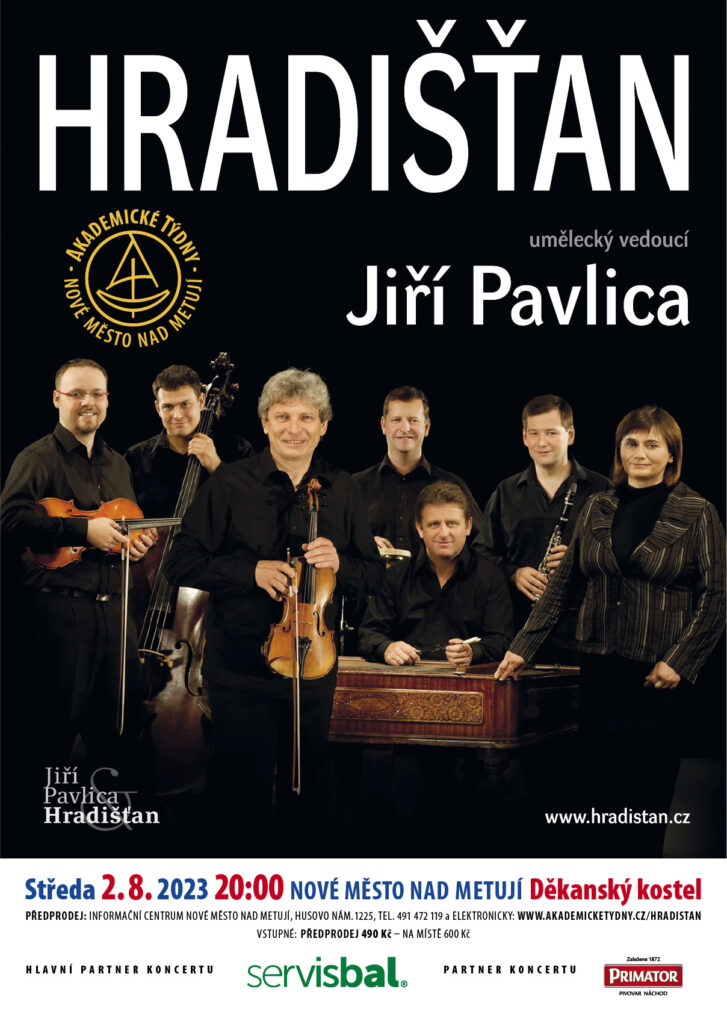 Plakát koncertu Hradišťan & Jiří Pavlica