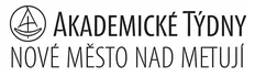černobílý logotyp Akademické týdny Nové Město nad Metují